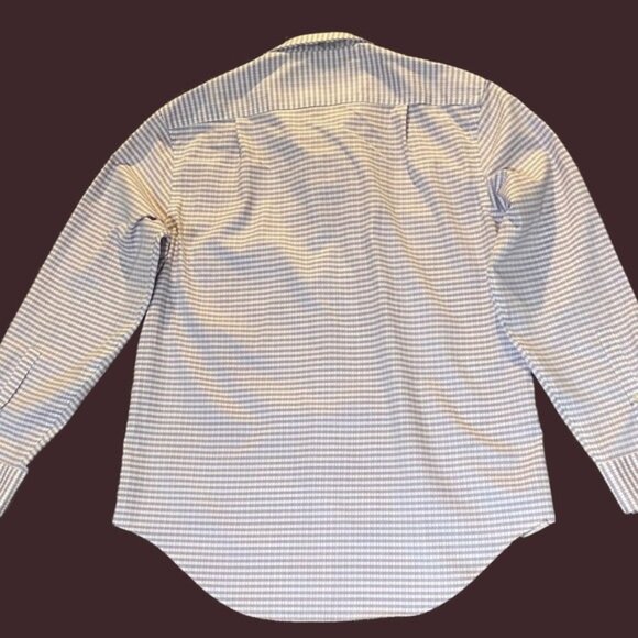 Calvin Klein Men 16 32/33  Purple Non Iron Slim Fit Long Sleeve Dress Shirt - Picture 9 of 9